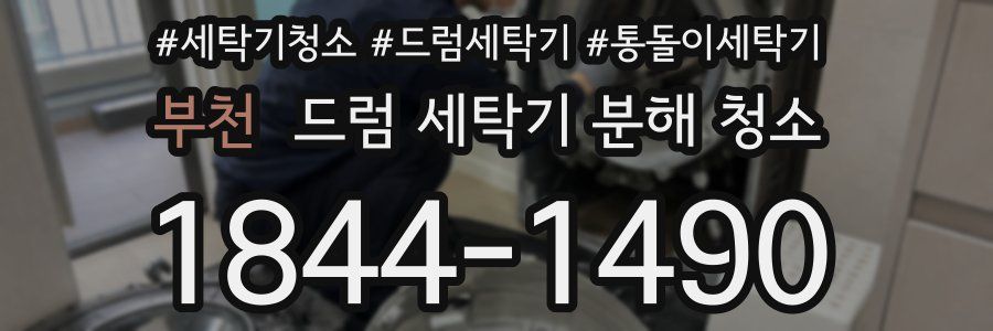 부천 드럼 세탁기 분해 청소