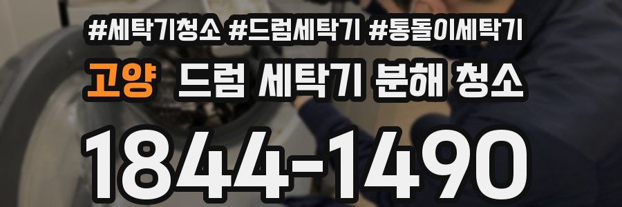 고양 드럼 세탁기 분해 청소