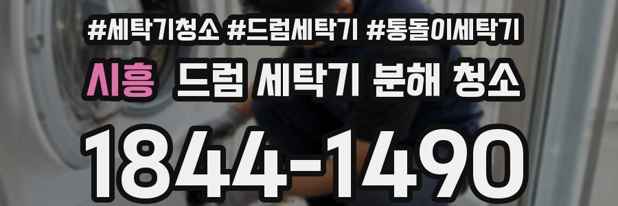 시흥 드럼 세탁기 분해 청소