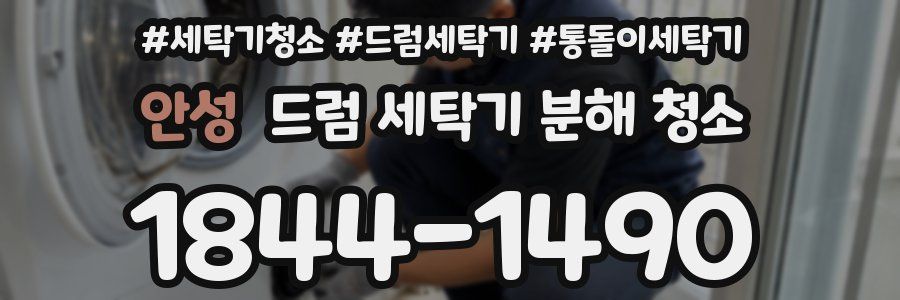 안성 드럼 세탁기 분해 청소