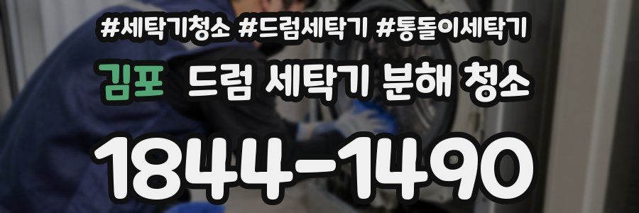 김포 드럼 세탁기 분해 청소