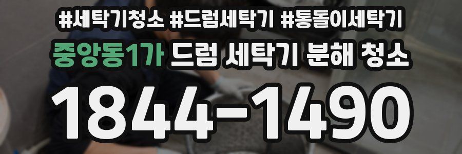 중앙동1가 드럼 세탁기 분해 청소