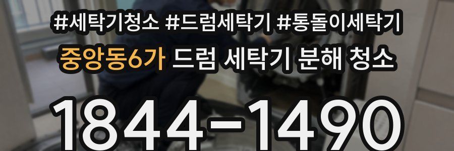 중앙동6가 드럼 세탁기 분해 청소