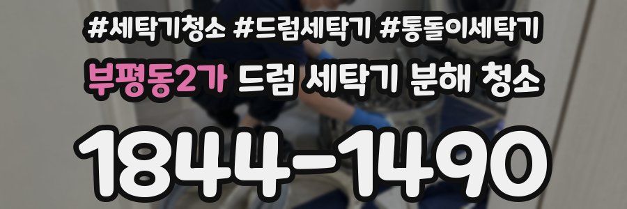 부평동2가 드럼 세탁기 분해 청소