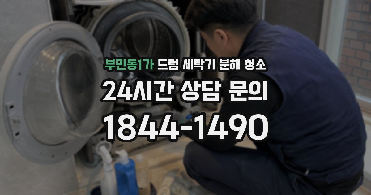 부민동1가 드럼 세탁기 분해 청소