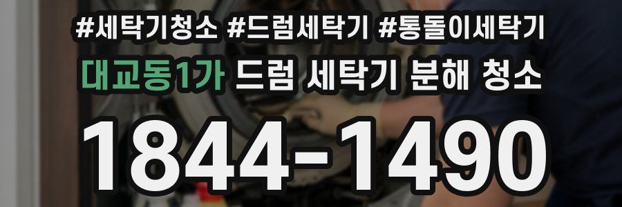 대교동1가 드럼 세탁기 분해 청소
