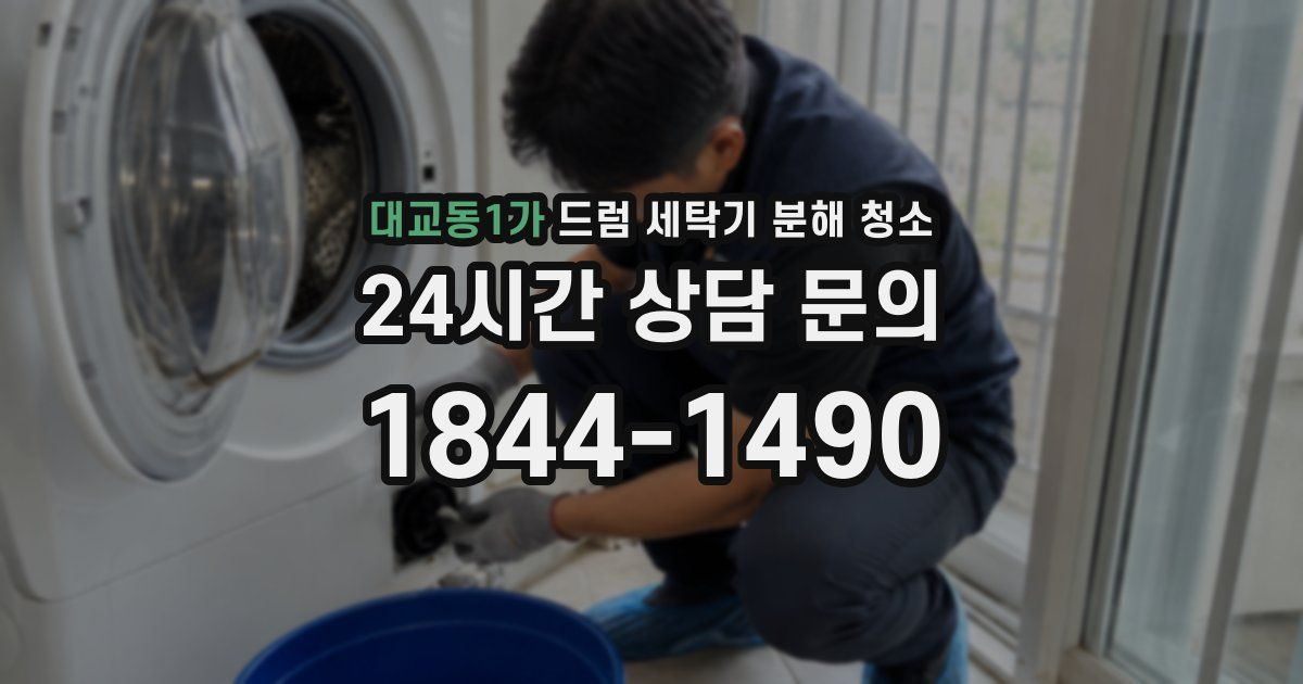 대교동1가 드럼 세탁기 분해 청소
