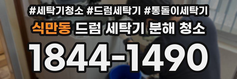 식만동 드럼 세탁기 분해 청소