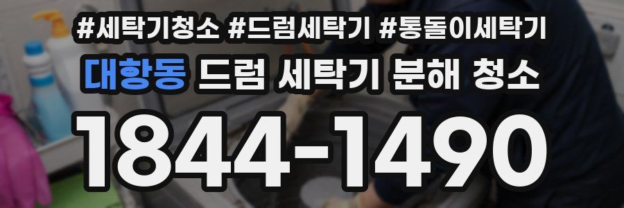 대항동 드럼 세탁기 분해 청소