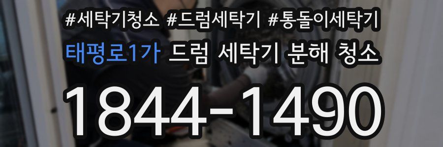 태평로1가 드럼 세탁기 분해 청소