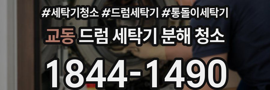 교동 드럼 세탁기 분해 청소