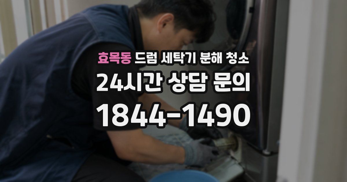 효목동 드럼 세탁기 분해 청소