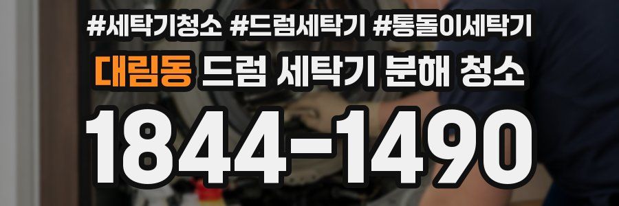 대림동 드럼 세탁기 분해 청소