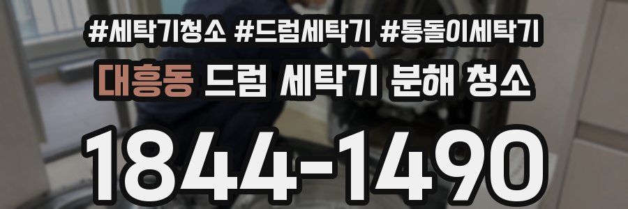 대흥동 드럼 세탁기 분해 청소