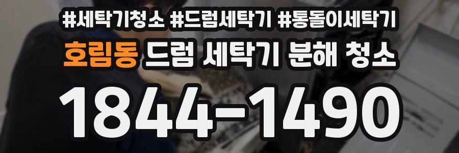 호림동 드럼 세탁기 분해 청소