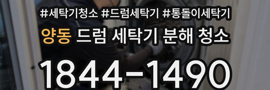양동 드럼 세탁기 분해 청소