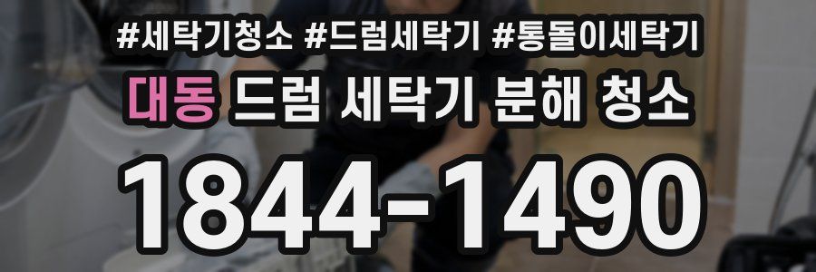 대동 드럼 세탁기 분해 청소