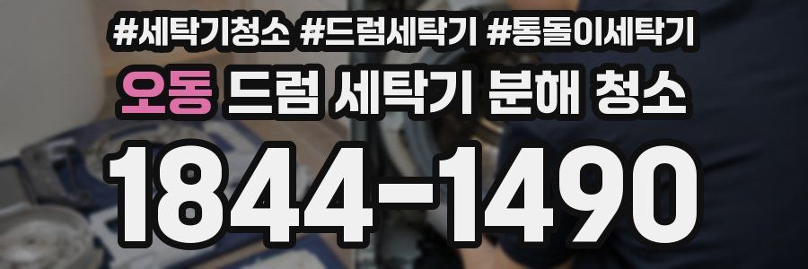 오동 드럼 세탁기 분해 청소