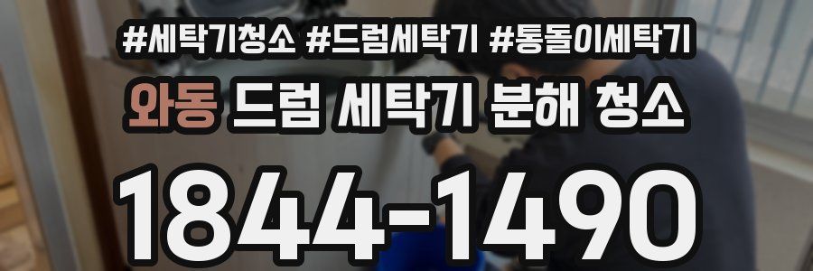 와동 드럼 세탁기 분해 청소