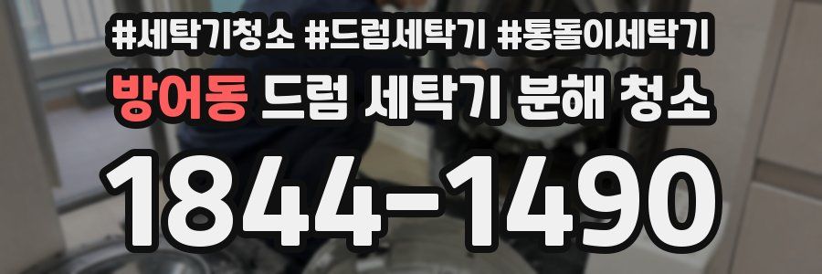방어동 드럼 세탁기 분해 청소