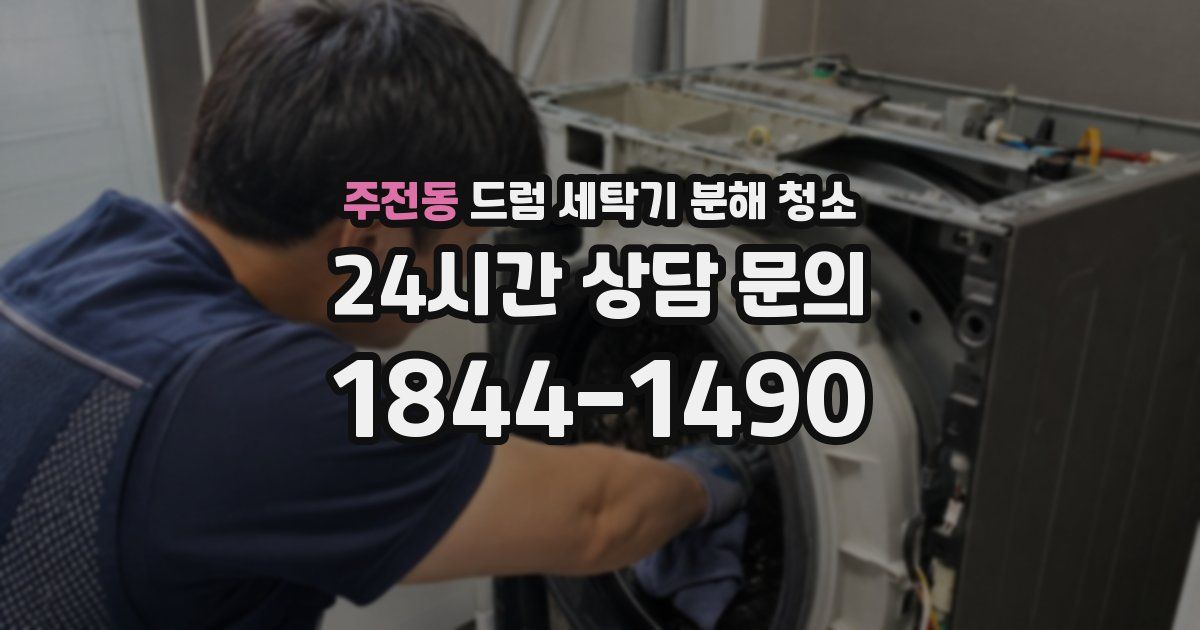 주전동 드럼 세탁기 분해 청소