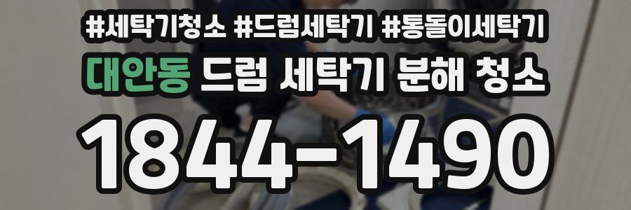 대안동 드럼 세탁기 분해 청소