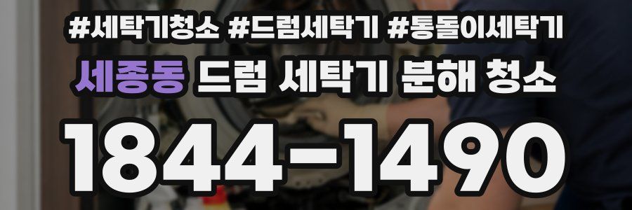 세종동 드럼 세탁기 분해 청소