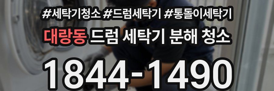 대랑동 드럼 세탁기 분해 청소