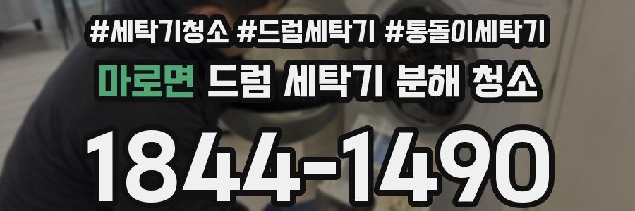 마로면 드럼 세탁기 분해 청소