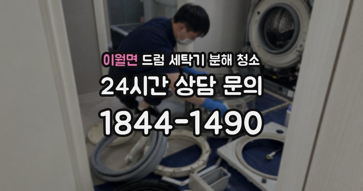 이월면 드럼 세탁기 분해 청소