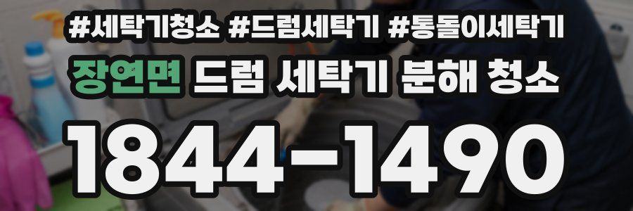 장연면 드럼 세탁기 분해 청소