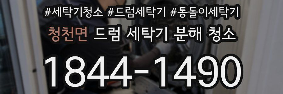 청천면 드럼 세탁기 분해 청소
