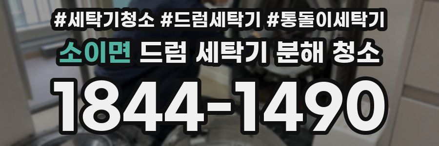 소이면 드럼 세탁기 분해 청소