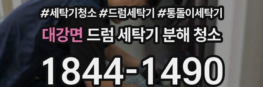 대강면 드럼 세탁기 분해 청소