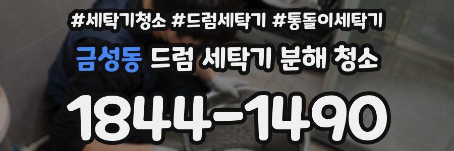 금성동 드럼 세탁기 분해 청소