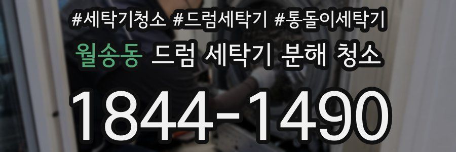 월송동 드럼 세탁기 분해 청소