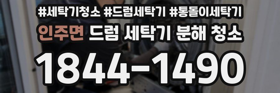 인주면 드럼 세탁기 분해 청소