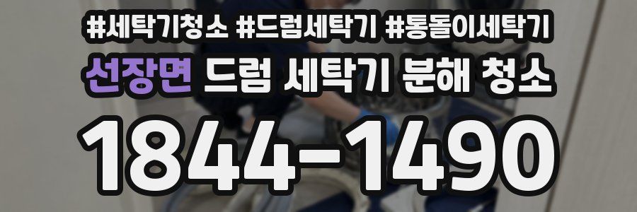 선장면 드럼 세탁기 분해 청소