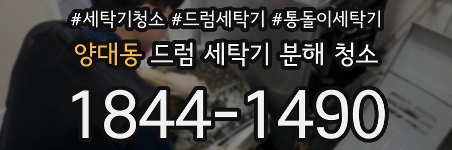양대동 드럼 세탁기 분해 청소