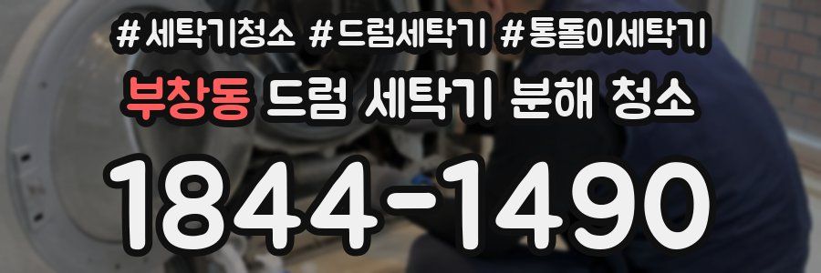 부창동 드럼 세탁기 분해 청소