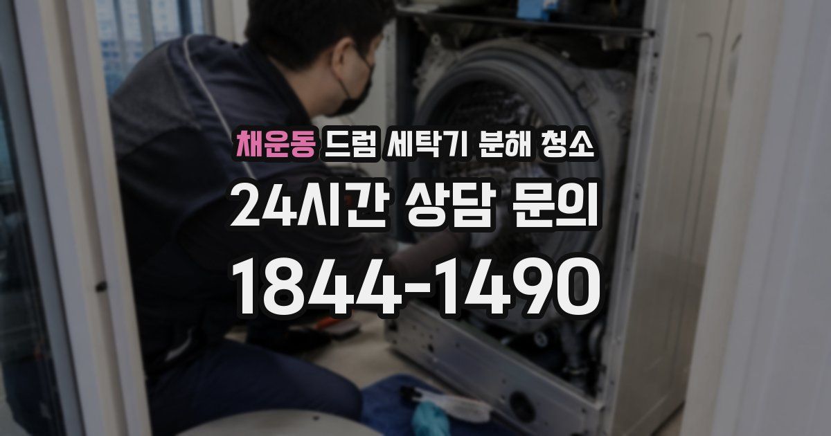 채운동 드럼 세탁기 분해 청소