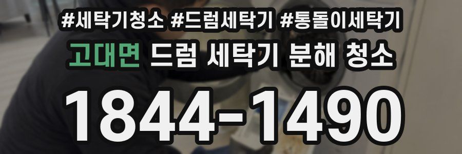고대면 드럼 세탁기 분해 청소