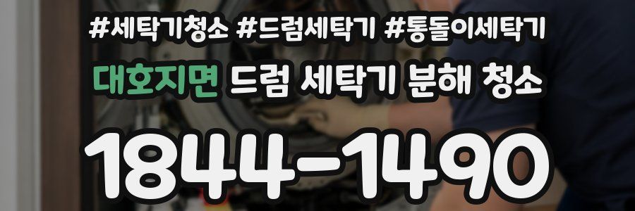 대호지면 드럼 세탁기 분해 청소