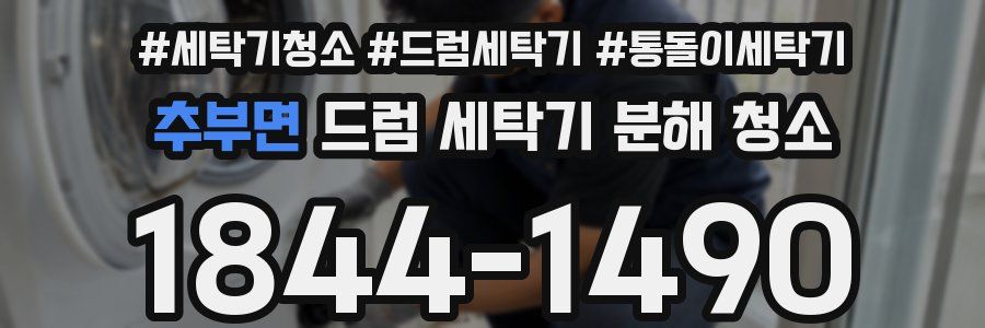 추부면 드럼 세탁기 분해 청소