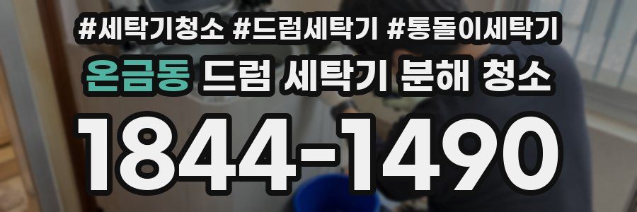 온금동 드럼 세탁기 분해 청소
