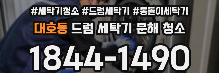 대호동 드럼 세탁기 분해 청소