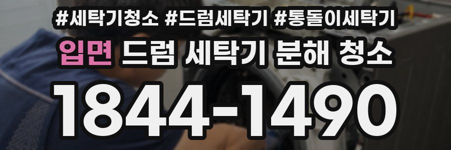 입면 드럼 세탁기 분해 청소