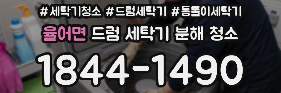 율어면 드럼 세탁기 분해 청소