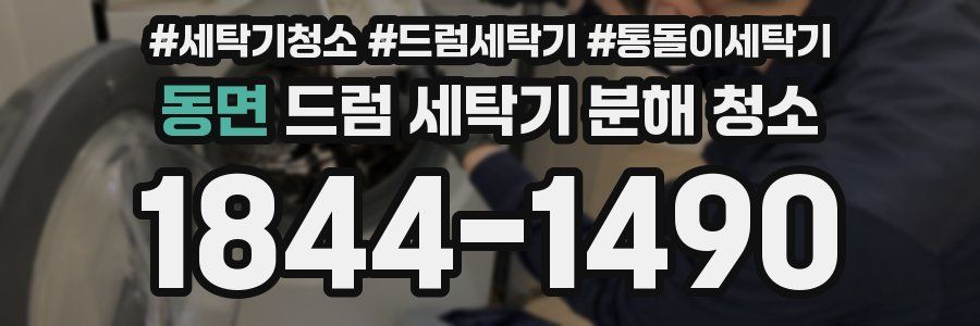 동면 드럼 세탁기 분해 청소