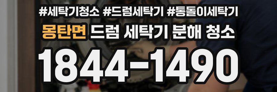 몽탄면 드럼 세탁기 분해 청소